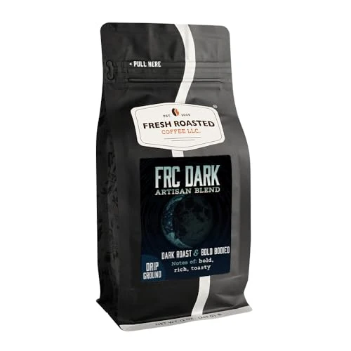 Enhanced FRC Dark Roast Blend Drip Ground Coffee 12 Ounce Stylish