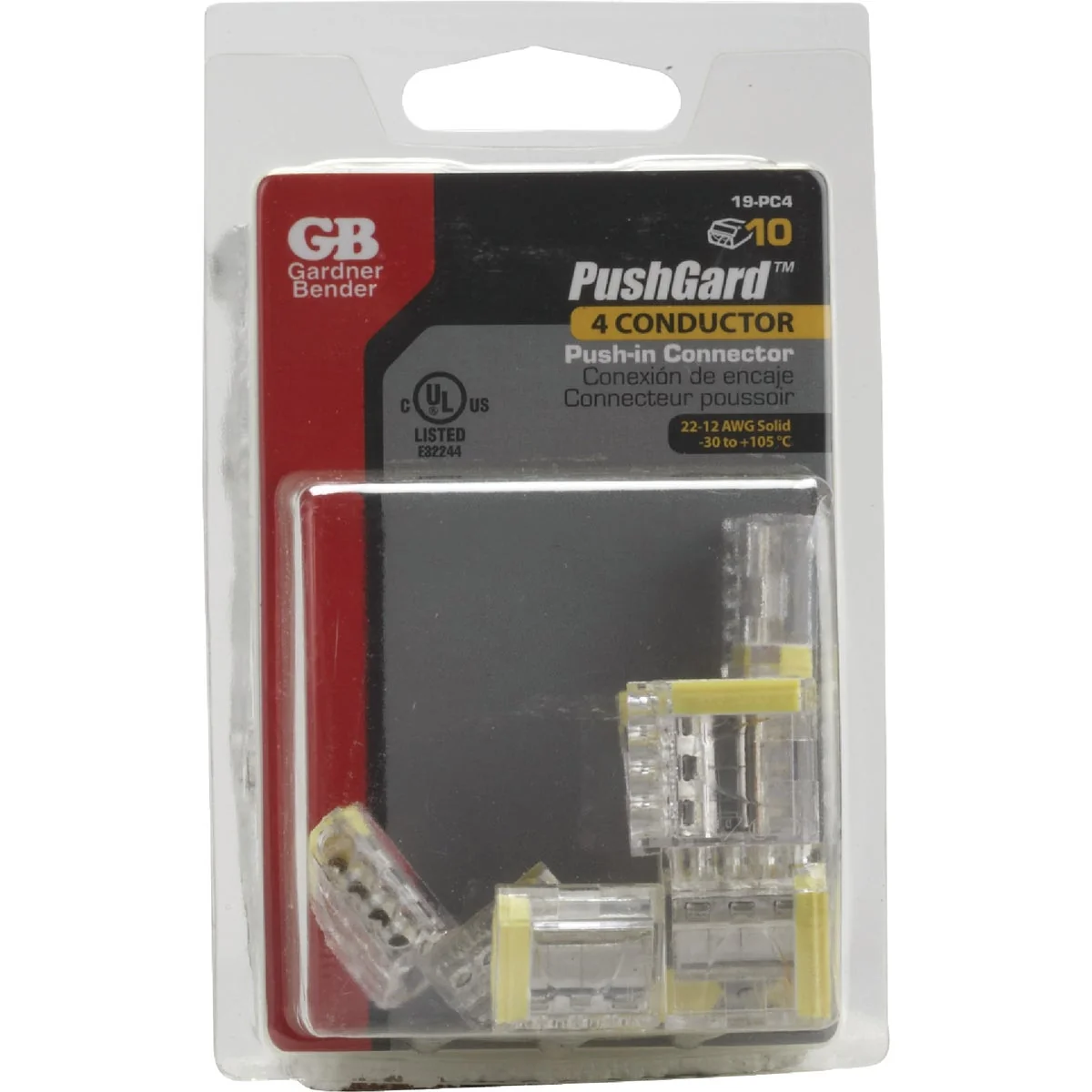 Safe Gardner Bender PushGard 4-Port 600V Push-In Connector 10-Pack Fine Crafted