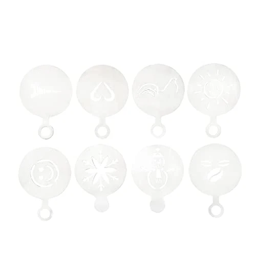 Casual Restpresso 4.75 Inch Latte Stencil Set 8 Heat 8 Count Consistent