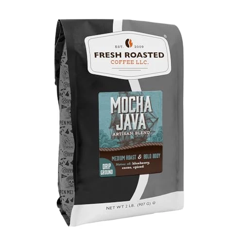 Efficient Mocha Java Drip Ground Coffee 32 Ounce Sustainable