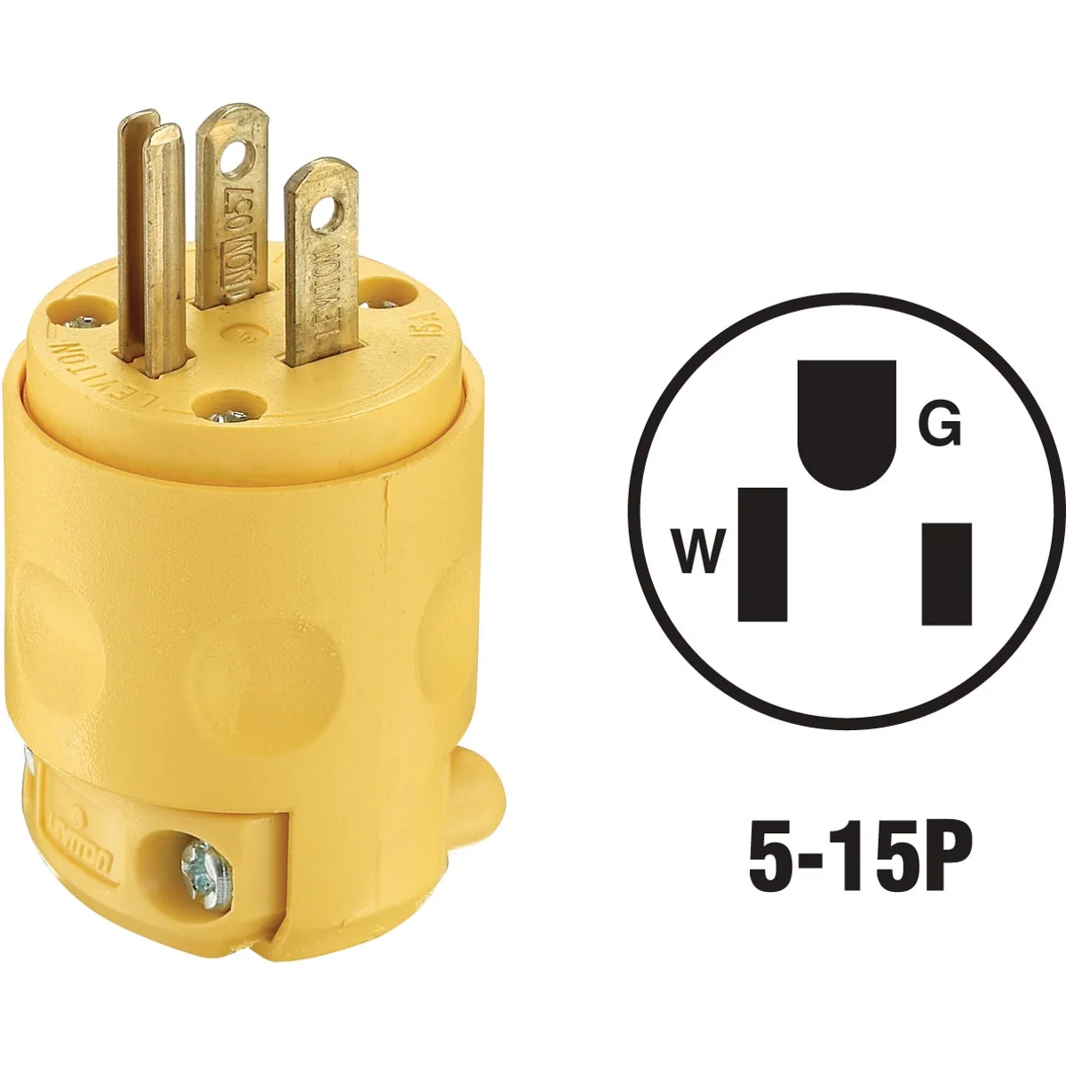 Advanced Do it 15A 125V 3-Wire 2-Pole Residential Grade Cord Plug Optimized