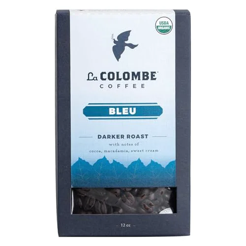 Excellent Bleu Organic Dark Roast Whole Bean Coffee 12 Ounce Traditional