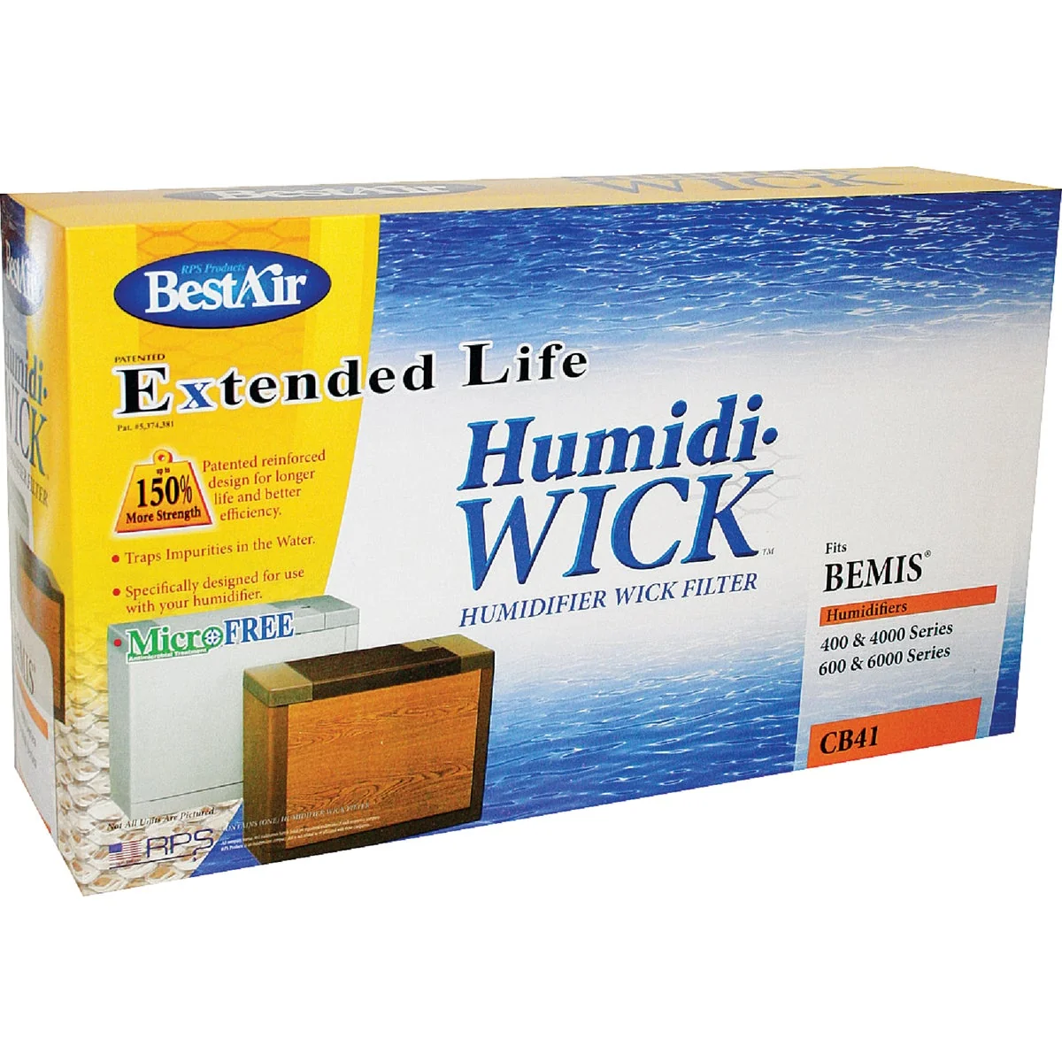 Minimalist Air Extended Life Humidi-Wick CB41 Humidifier Wick Filter Reusable