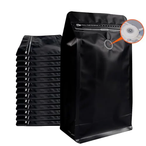 Verified Coffee Bags with Valve 50 Count Durable