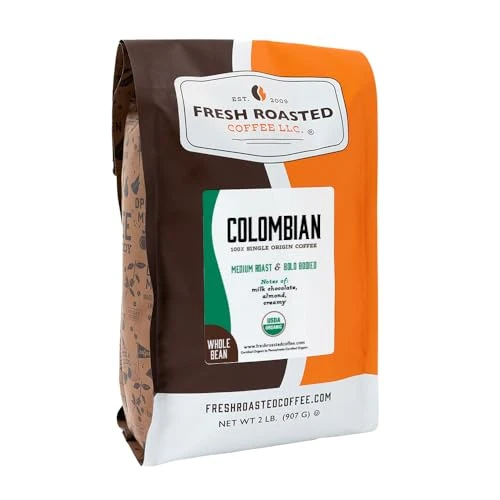 Classic Organic Colombian Whole Bean Coffee 32 Ounce Reusable