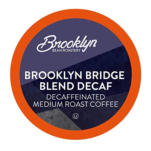 Breathable Brooklyn Bridge Decaf Coffee Pods 40 Count Detailed