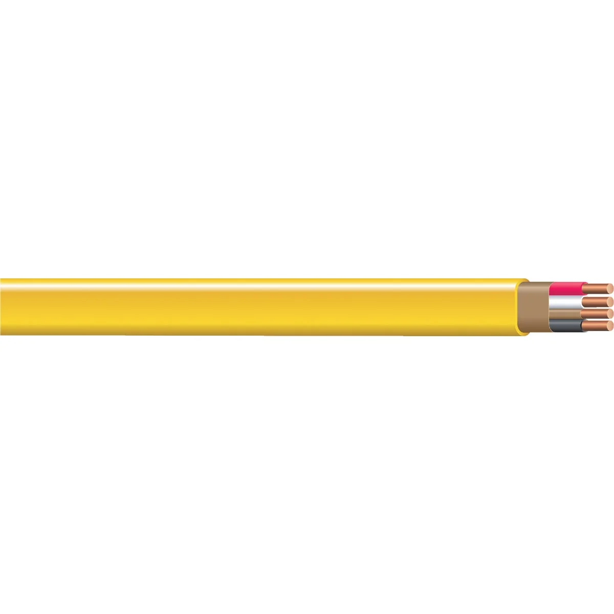 Authentic Romex 100 Ft. 12-3 Solid Yellow NMW G Electrical Wire Comfortable