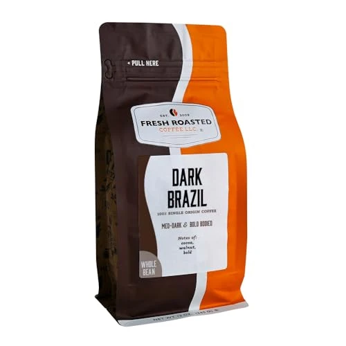 Environmentally Friendly Dark Brazil Whole Bean Coffee 12 Ounce Premium