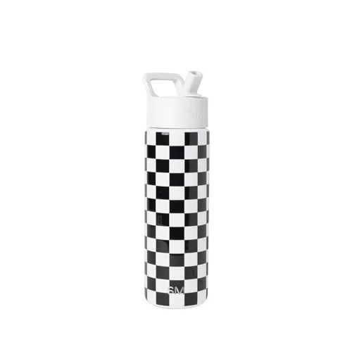 Secure Insulated Water Bottle with Straw First-Class