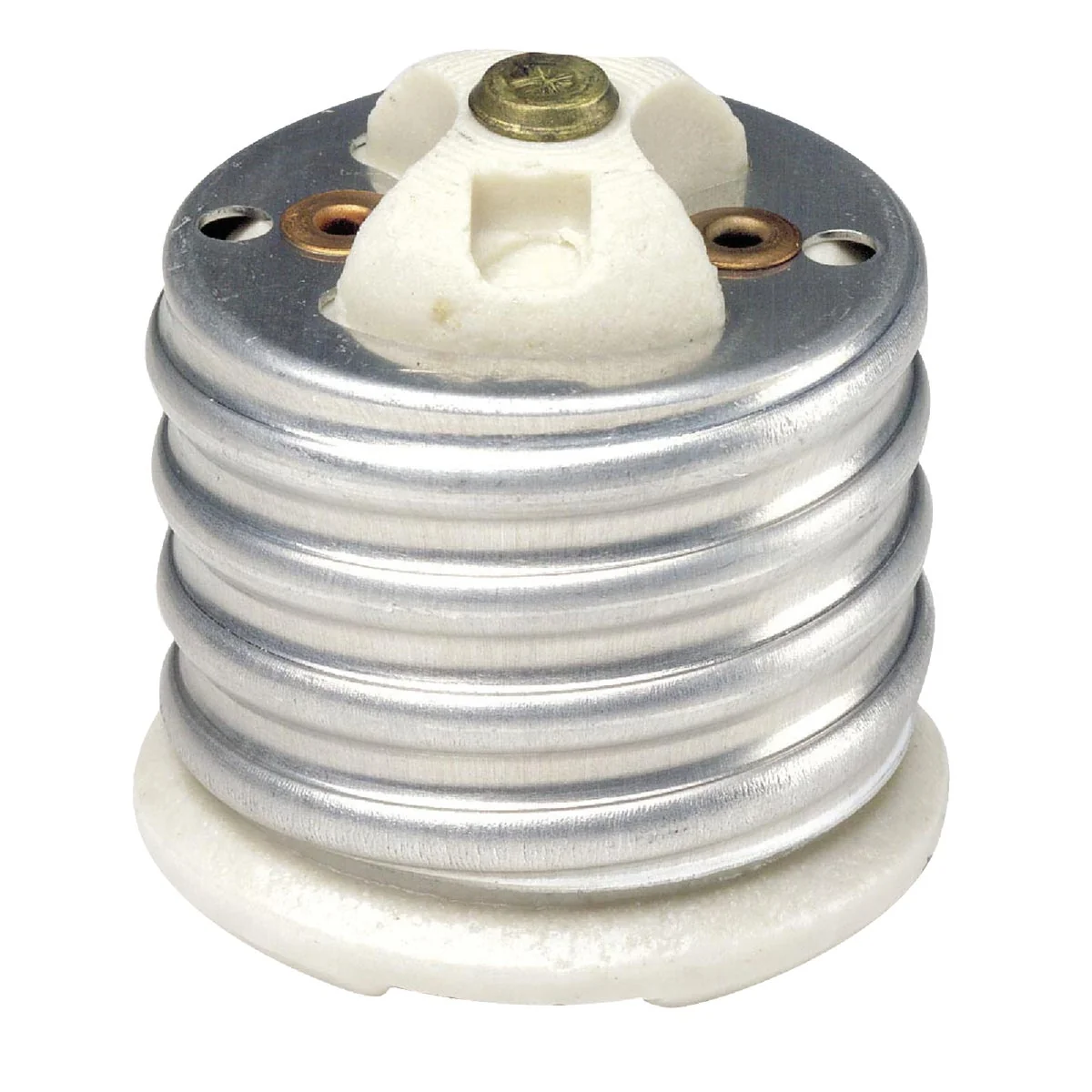 Safe Leviton Mogul to Medium Base 660W White Porcelain Socket Reducer Pure