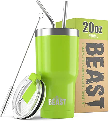 Dependable Beast 20 oz Tumbler Stainless Steel Vacuum Insulated Coffee Ice Cup Double Wall Travel Flask Safe