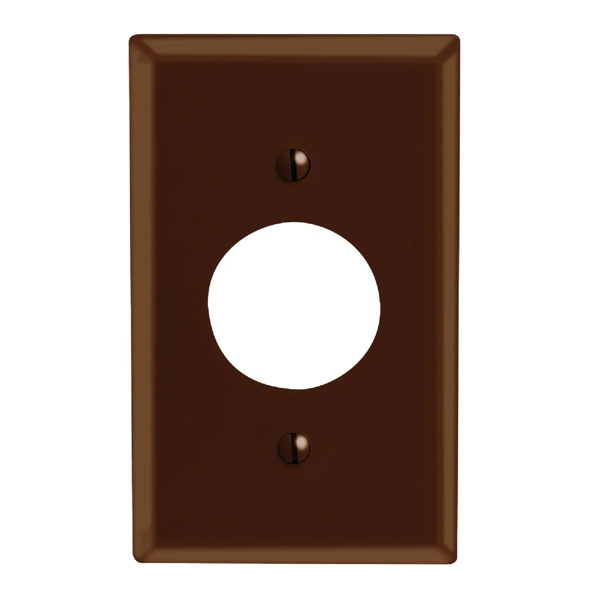 Expertly Made Leviton 1-Gang Smooth Plastic Single Outlet Wall Plate Brown Environmentally Friendly