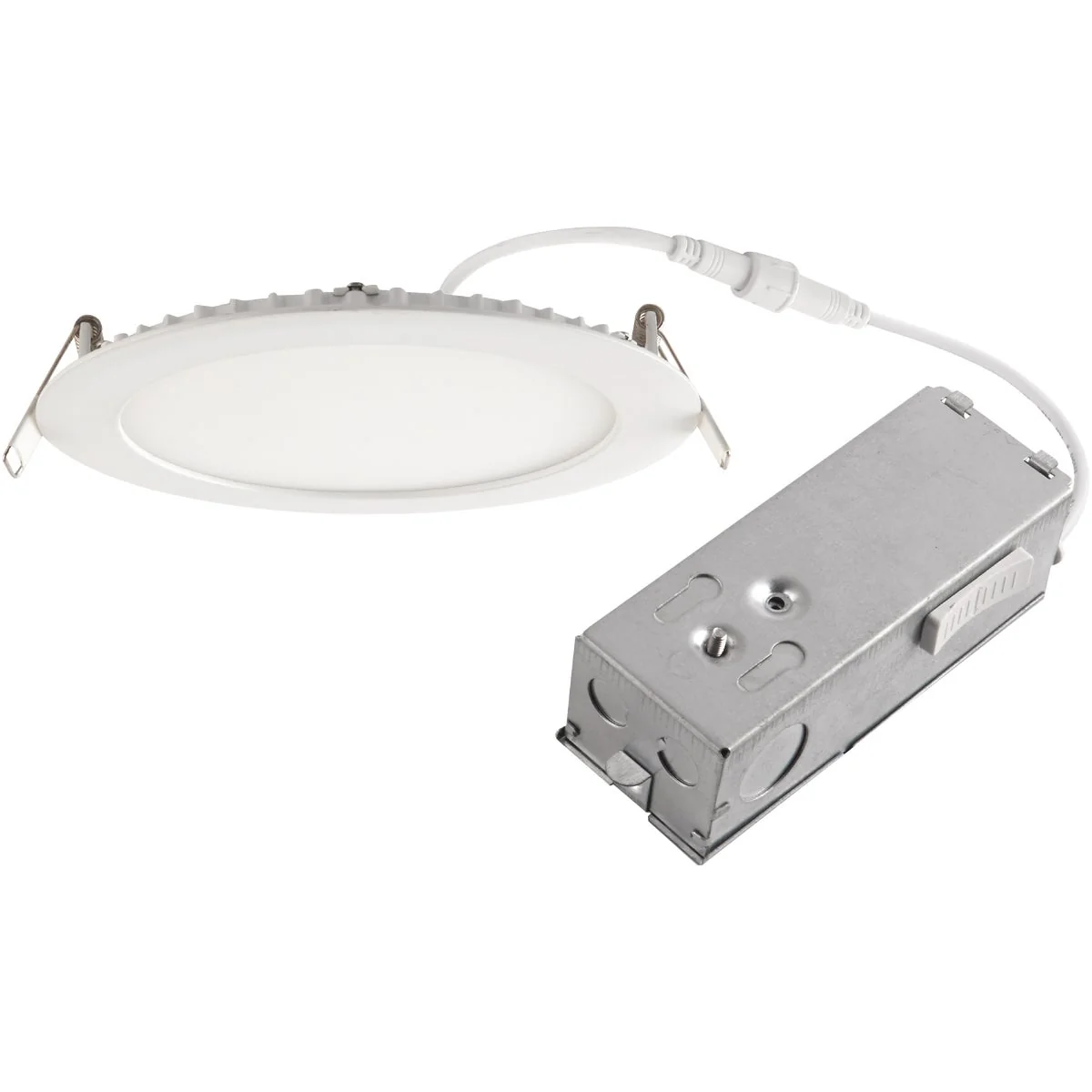 Consistent 6 In. New Construction IC Rated White CCT Tunable Slim LED Downlight 1100 Lm. Crafted