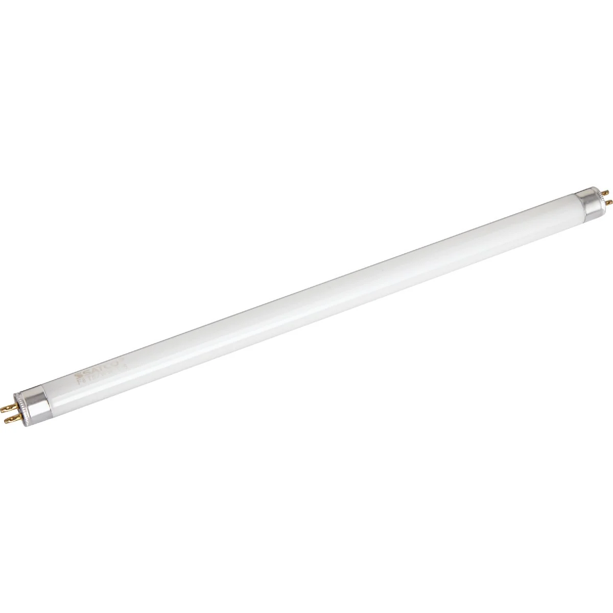High-End Satco 8W 11.9 In. Warm White T5 Miniature Bi-Pin Preheat Fluorescent Tube Light Bulb Green