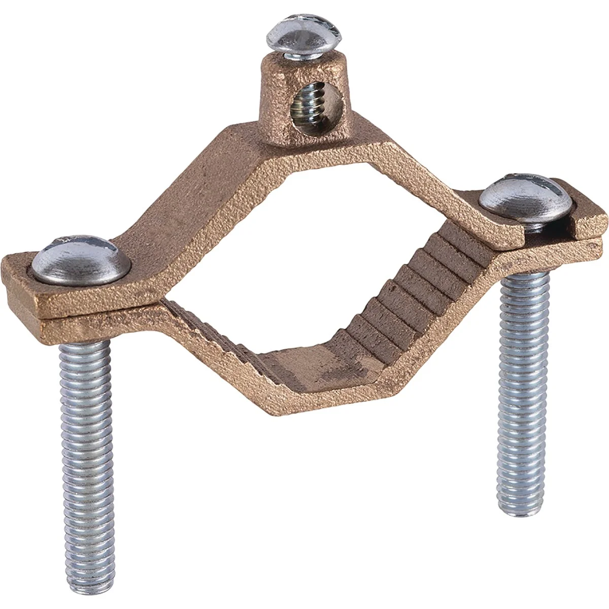 Refined Halex 1-1 4 In. to 2 In. Set Screw Heavy-Duty Ground Pressure Cast Brass Ground Clamp Effective