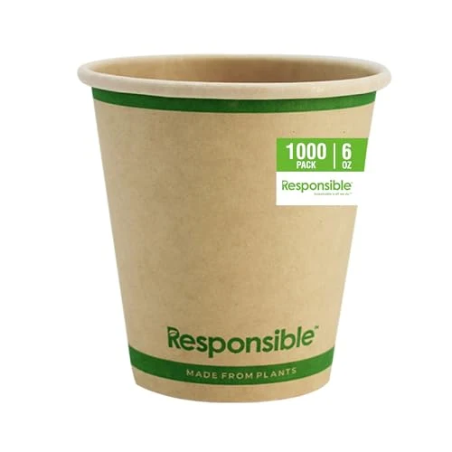 Clean 6 oz Paper Hot Cups 6 Count Contemporary