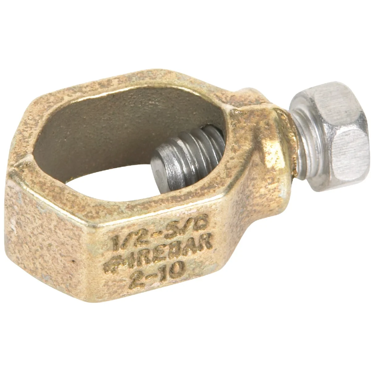 Breathable Erico 1 2 In. to 5 8 In. 10 to 2 AWG Ground Rod Clamp Clean
