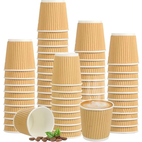 Official 4oz Disposable Paper Espresso Cups 200 Count Flexible