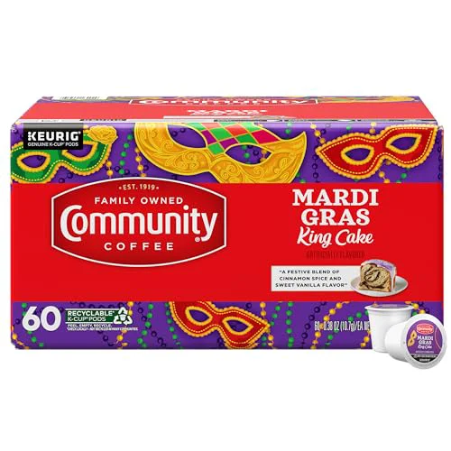 Casual Mardi Gras King Cake Flavored 60 Count Original Design