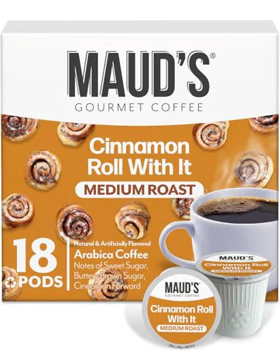 Minimalist Cinnamon Roll Flavored Coffee Pods 18 Count Classic
