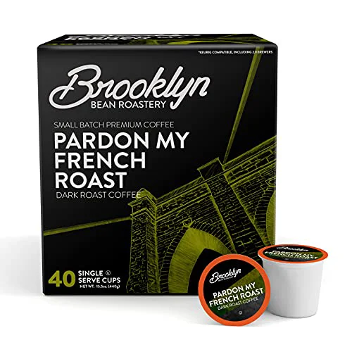 Pure French Roast Gourmet Coffee Pods 40 Count Eco-Friendly