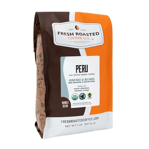 Exclusive Organic Peru Whole Bean Coffee 32 Ounce Healthy
