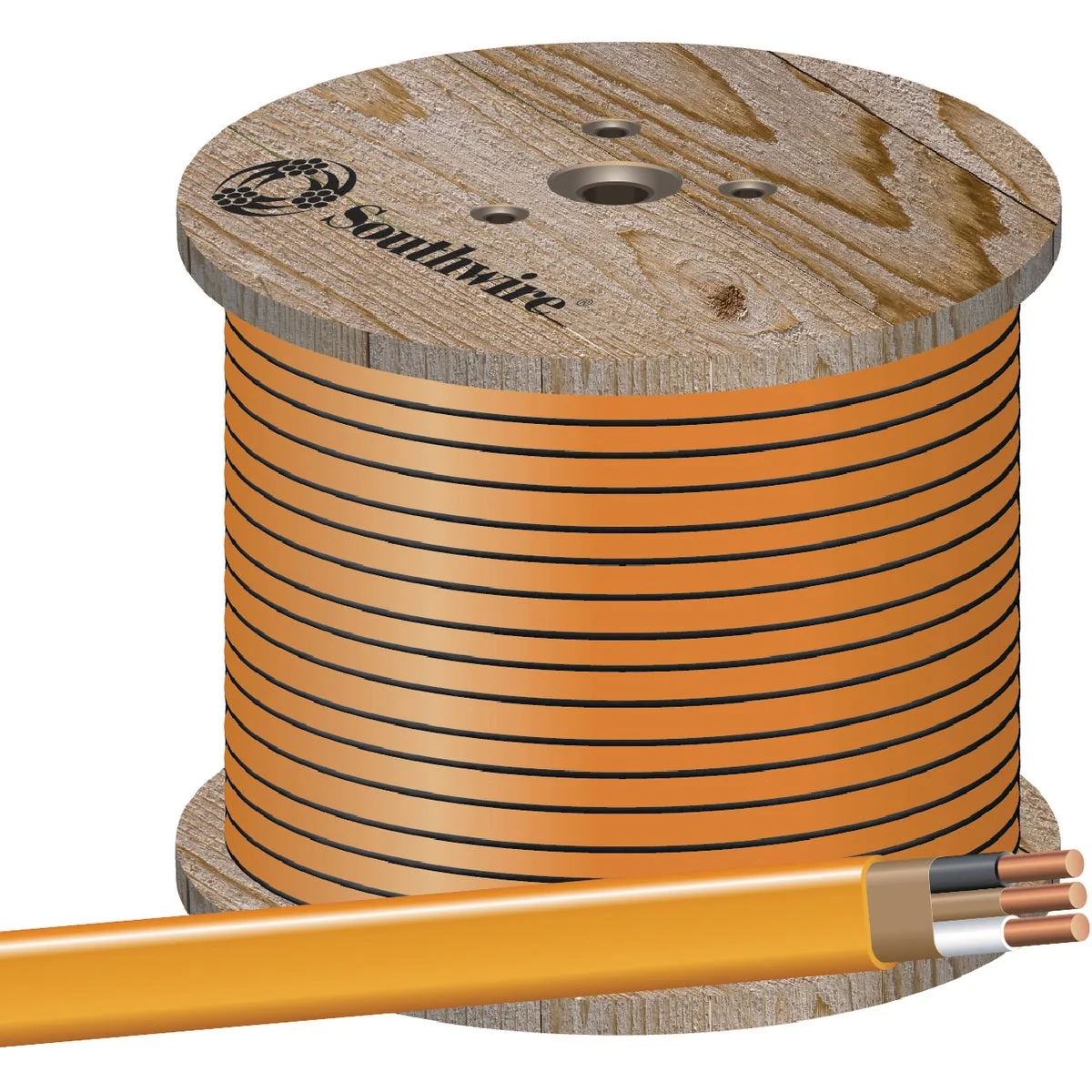 Lightweight Romex 1000 Ft. 10-2 Solid Orange NMW G Electrical Wire Exclusive