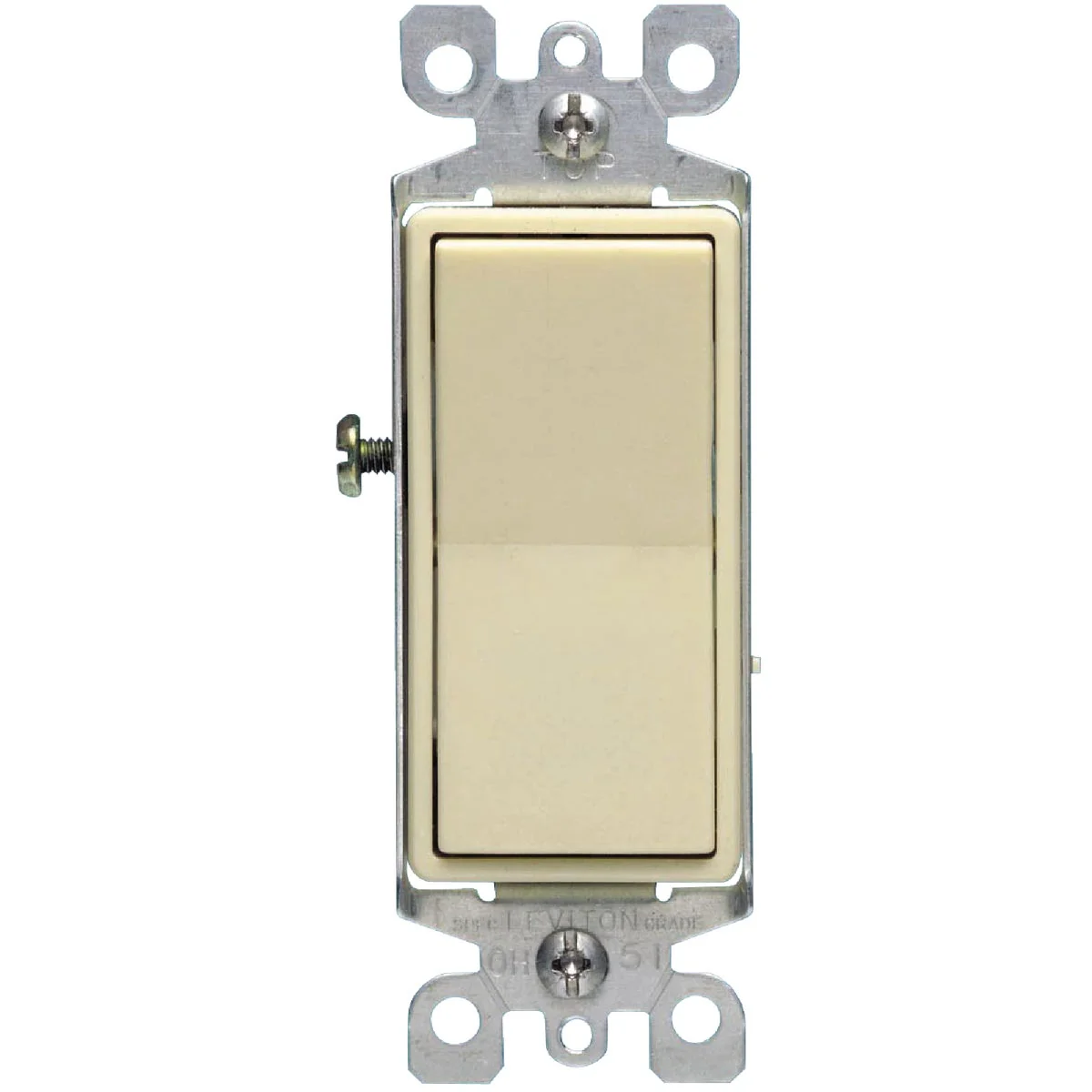 Green Leviton Residential 15A Ivory Grounded 4-Way Switch Durable