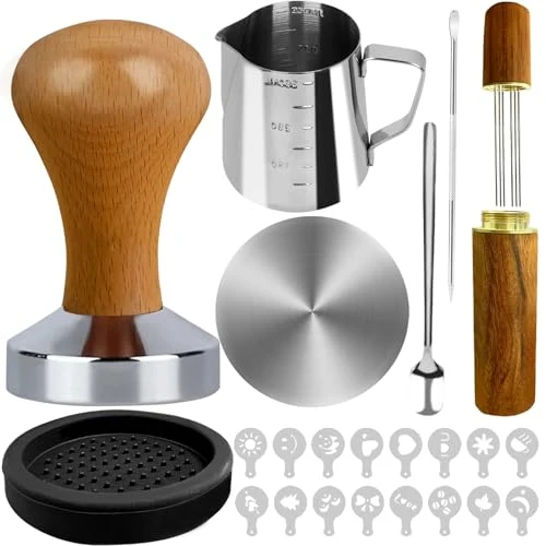 Enhanced 22 PCS Espresso Tamper Set Superior