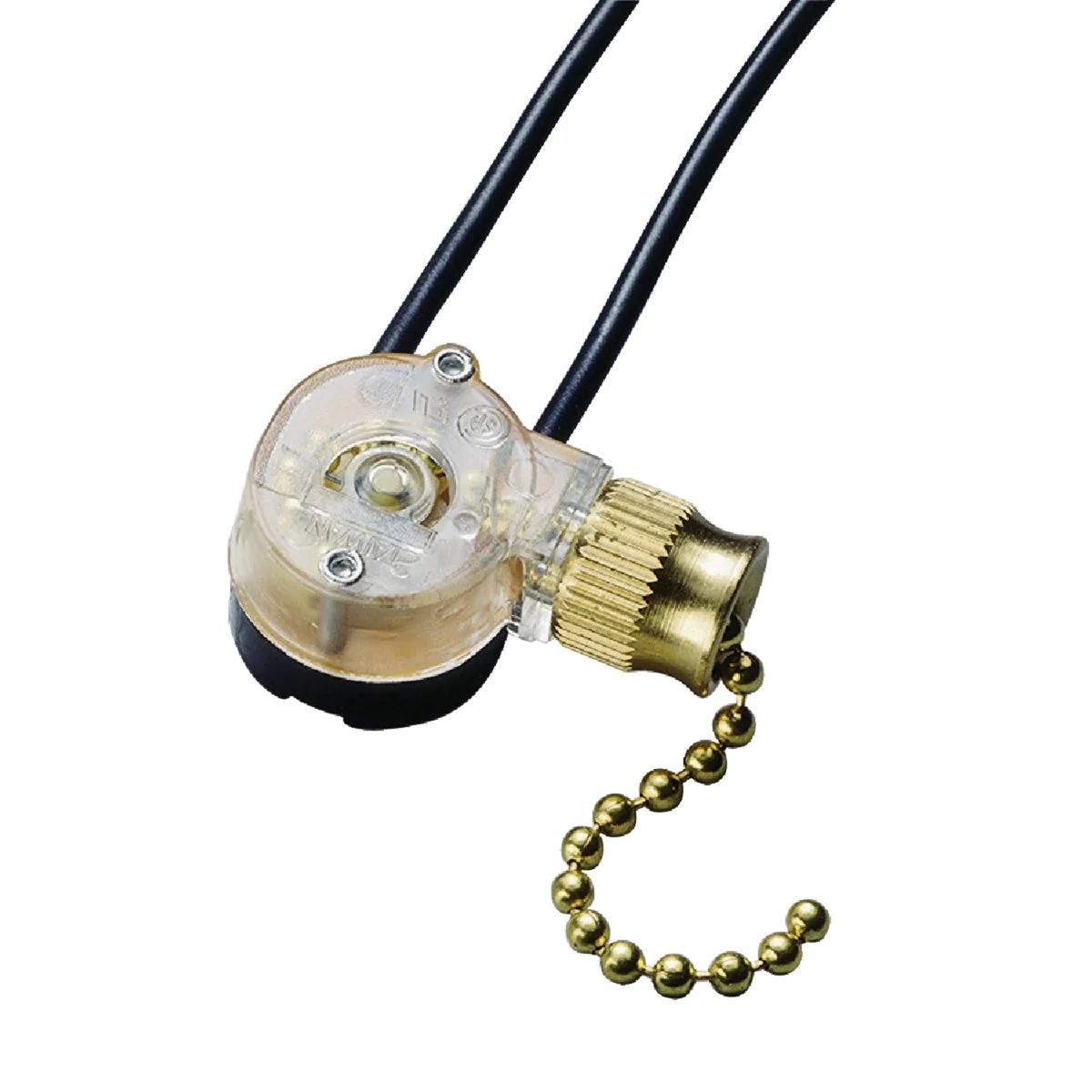 Detailed Gardner Bender SPST 72 In. Cord Single Throw Brass Pull Chain Switch Breathable