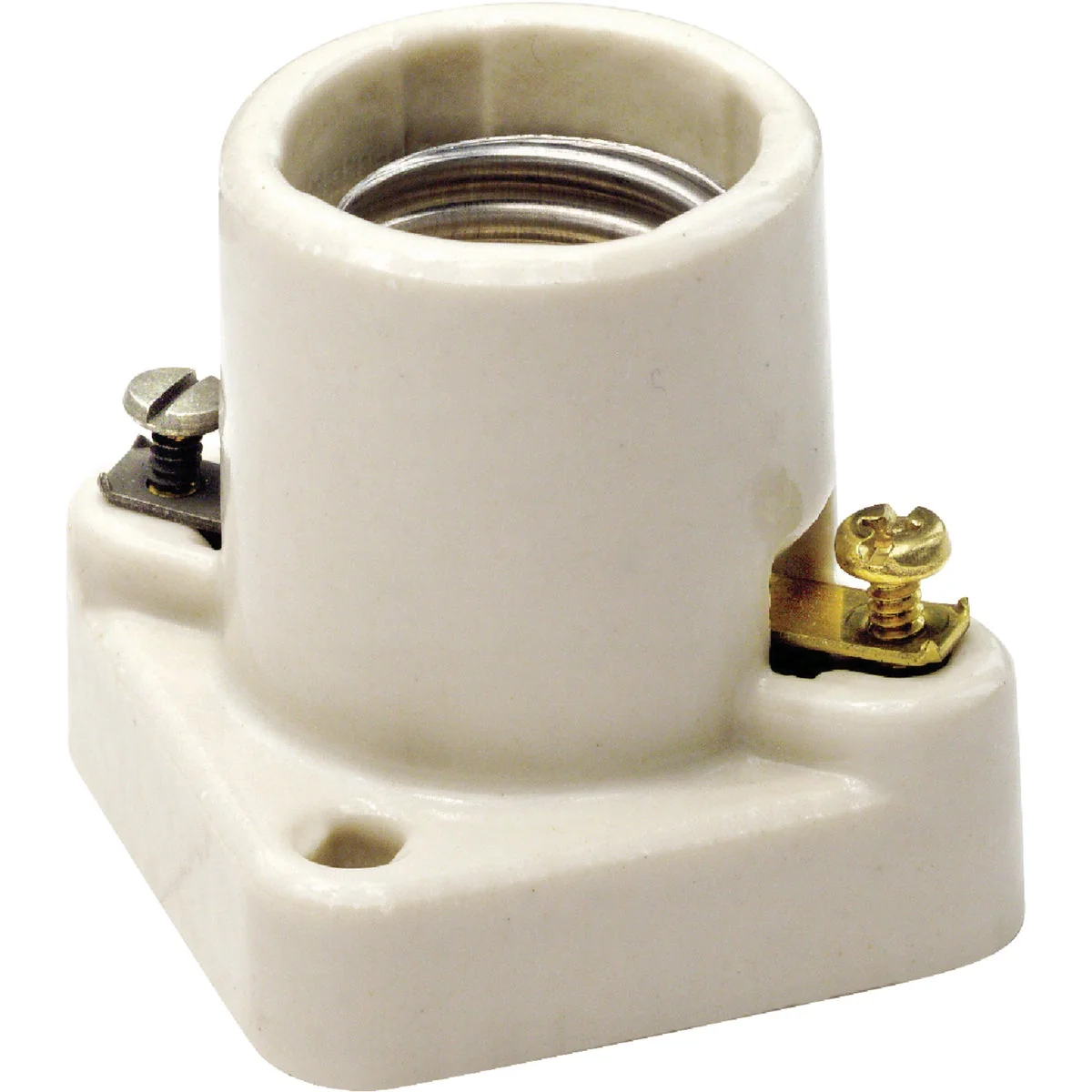 Versatile Leviton White Porcelain Incandescent Cleat-Type Lampholder Functional
