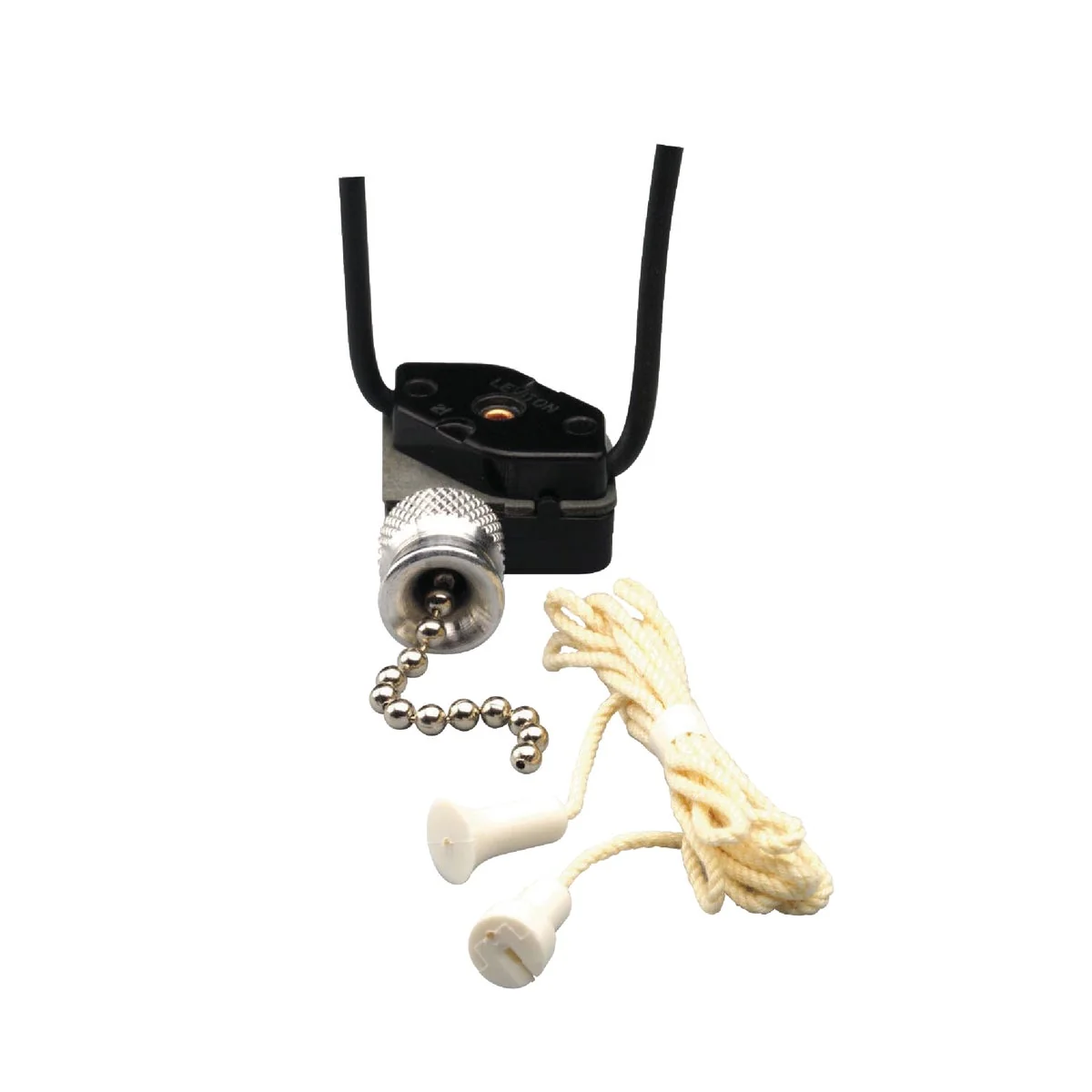 Durable Leviton 3 Ft. Cord Single Pole Pull Chain Switch Powerful