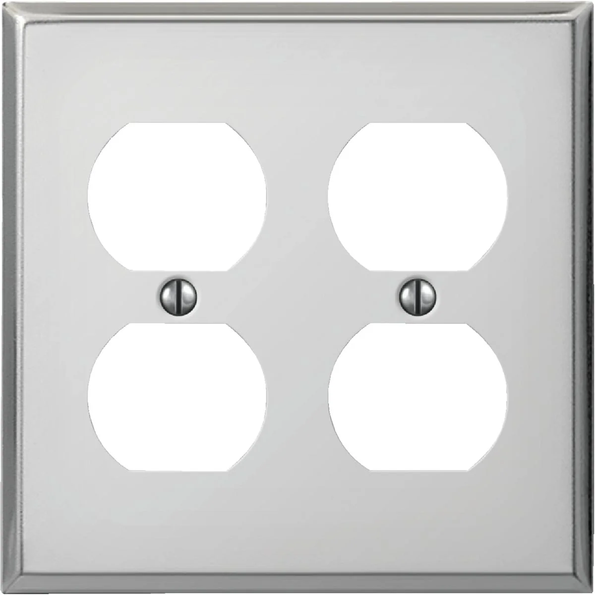 Optimized Amerelle PRO 2-Gang Stamped Steel Outlet Wall Plate Polished Chrome Quality