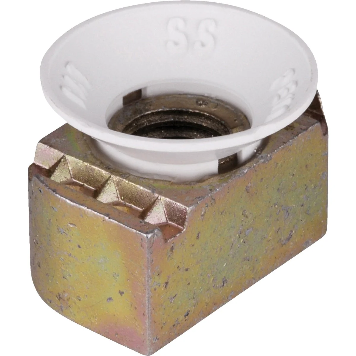 Dependable Superstrut 1 4 In. Nylon Cone Case Hardened Steel Nut Channel Nut Lightweight