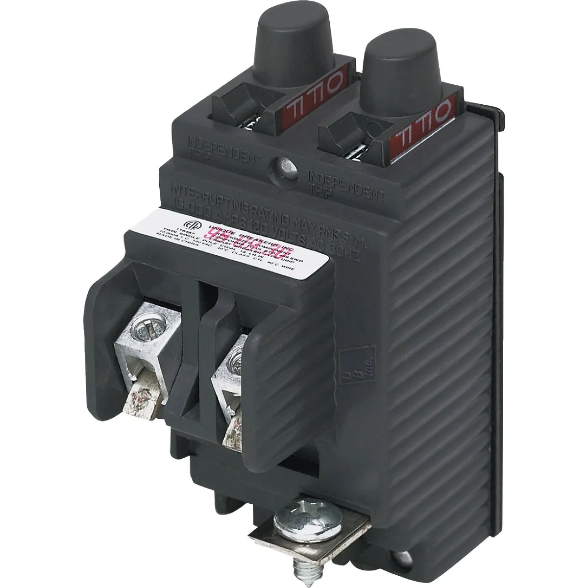 Superior Connecticut Electric 15A 15A Twin Single-Pole Standard Trip Packaged Circuit Breaker For Pushmatic Relaxed