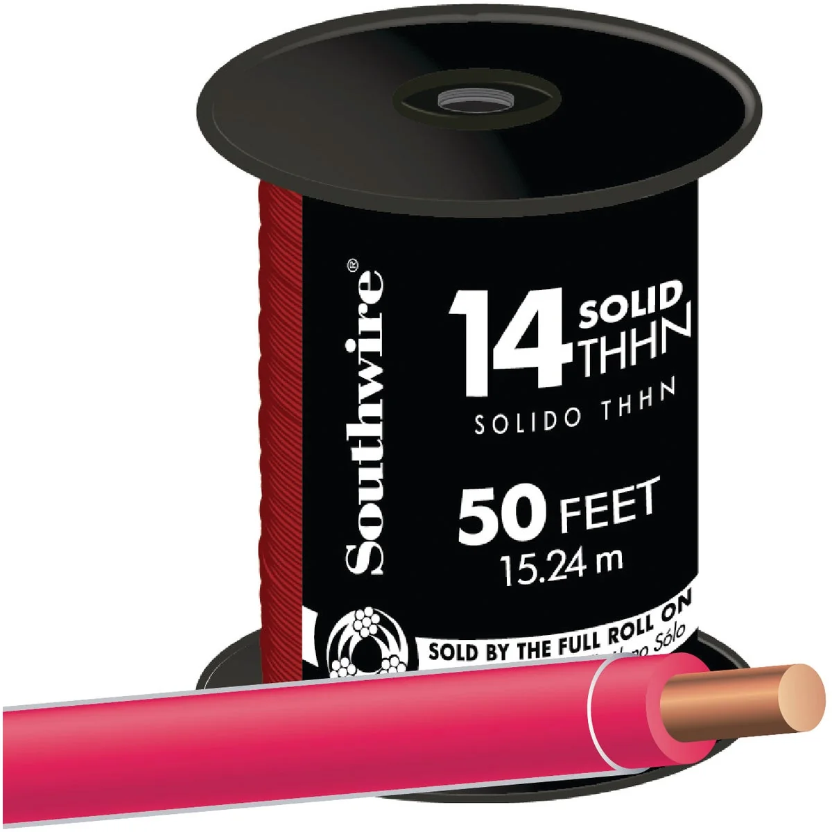 Efficient Southwire 50 Ft. 14 AWG Solid Red THHN Electrical Wire
