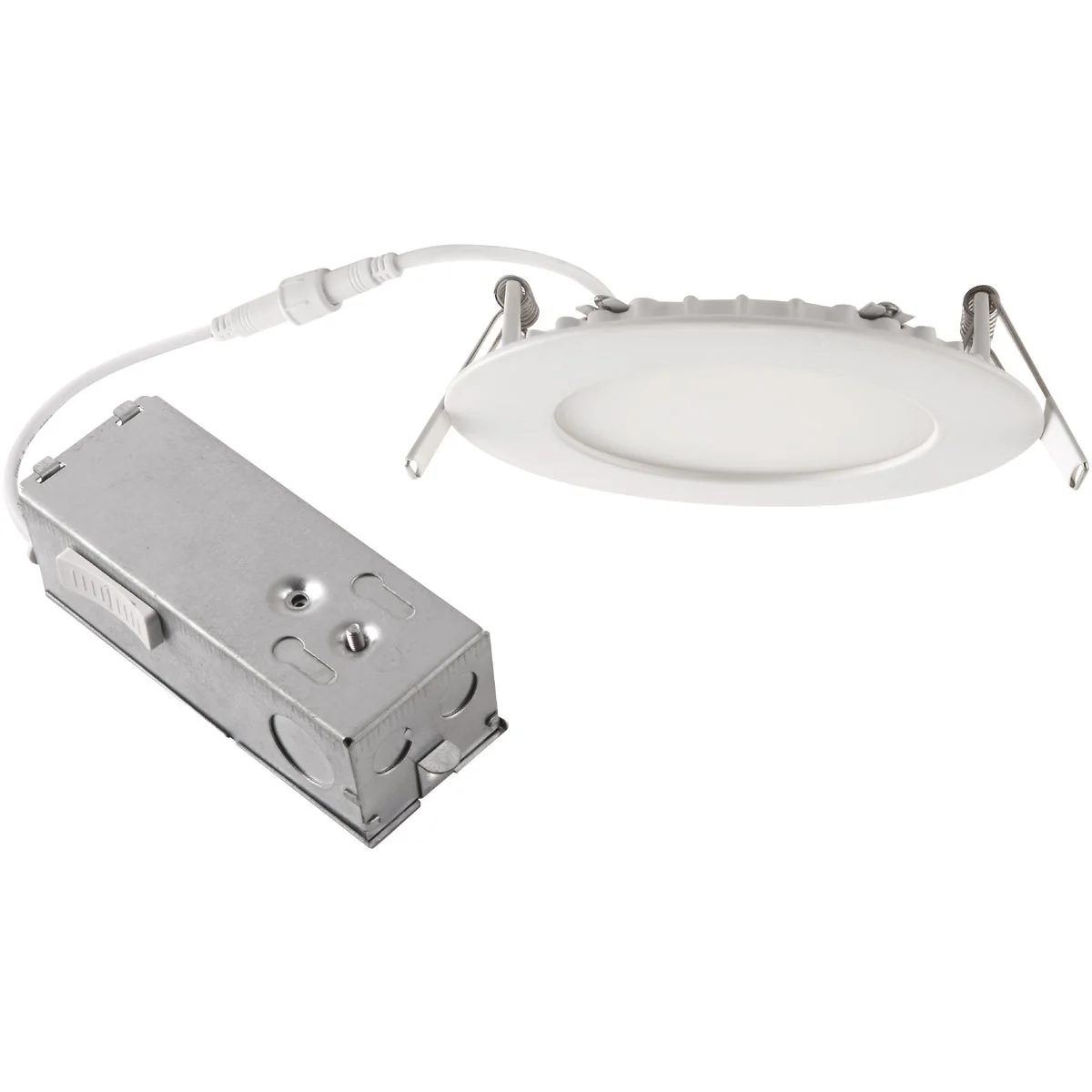 Soft 4 In. New Construction IC Rated White CCT Tunable Slim LED Downlight 650 Lm. Recyclable