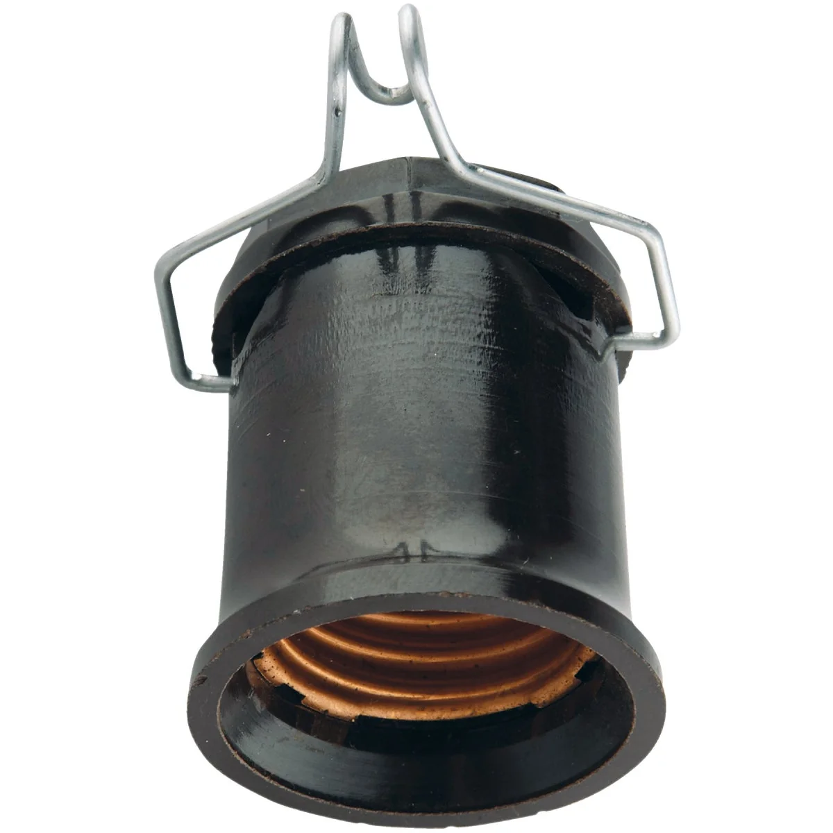 Green Leviton Keyless Medium Base Black Outdoor Pin Lamp Socket Exclusive