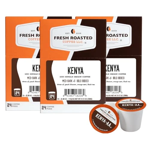 Fashionable Kenya AA K Cup Pods for Keurig Brewers 72 Count Selected