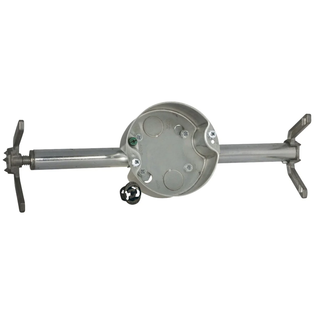 Long-Lasting Raco RETRO-BRACE Bracket Mount Retrofit 1-1 2 In. D. Ceiling Fan Box Fine