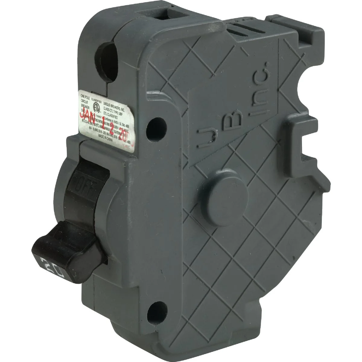 Traditional Connecticut Electric 20A Single-Pole Standard Trip Packaged Circuit Breaker For Federal Pacific Professional