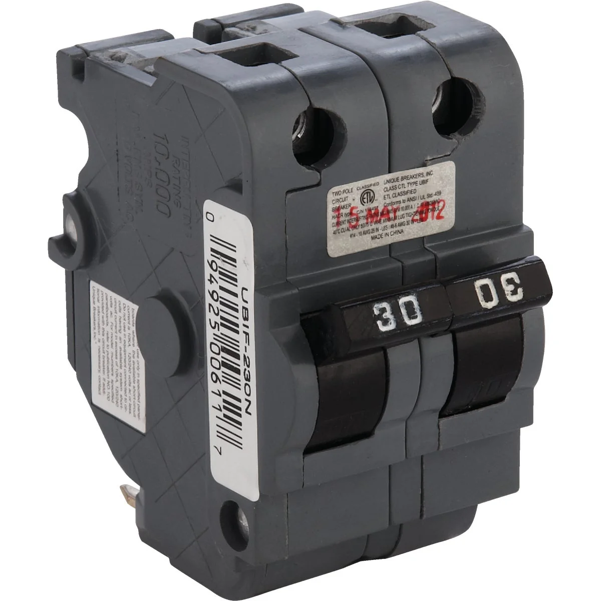 Relaxed Connecticut Electric 30A Double-Pole Standard Trip Packaged Circuit Breaker For Federal Pacific Secure