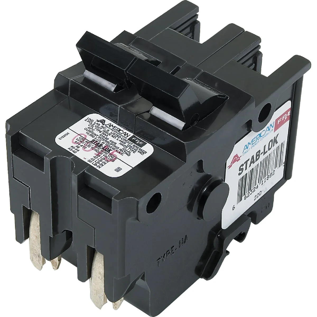 Safe Connecticut Electric 40A Double-Pole Standard Trip Packaged Circuit Breaker For Federal Pacific Smooth