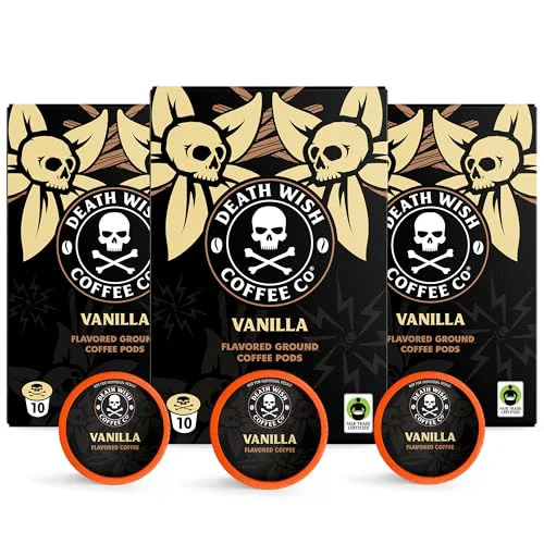 Carefully Designed Vanilla Single Serve Coffee Pods 30 Count Breathable