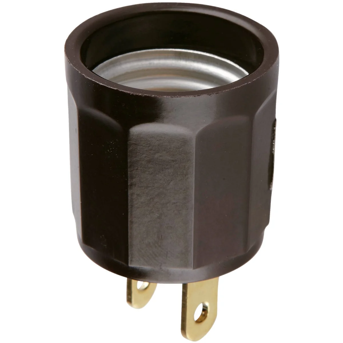 Effective Leviton 600W 125V Brown Outlet to Light Socket Adapter Exclusive