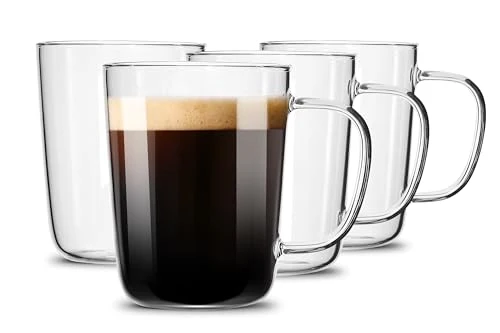 Soft Glass Coffee Mugs 4 Count Flexible