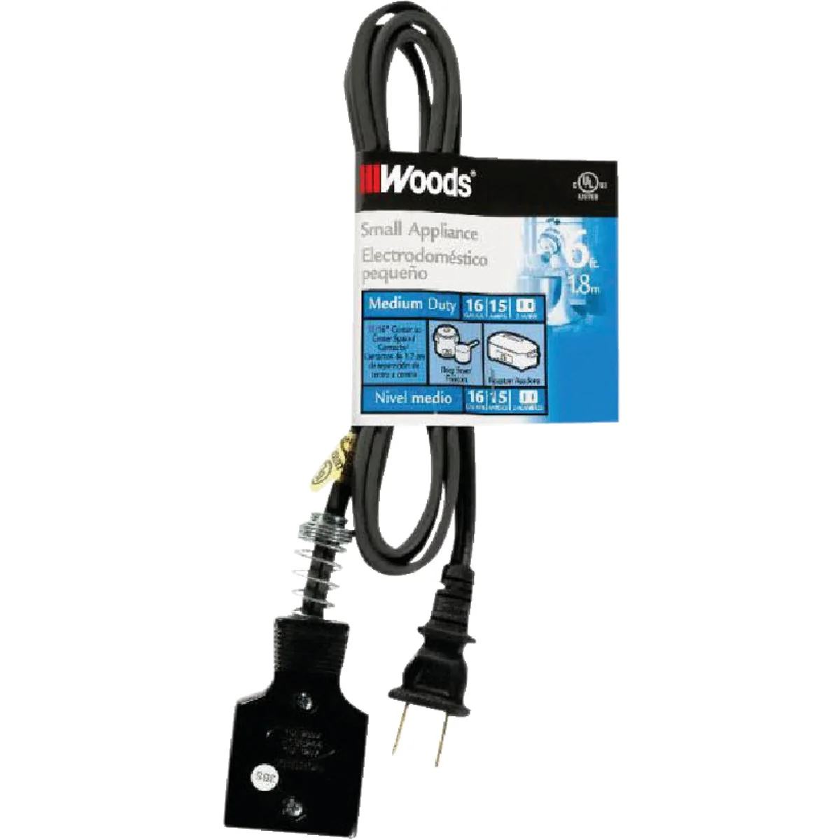 Official Woods 6 Ft. 16 2 15A Roaster Appliance Cord World-Class