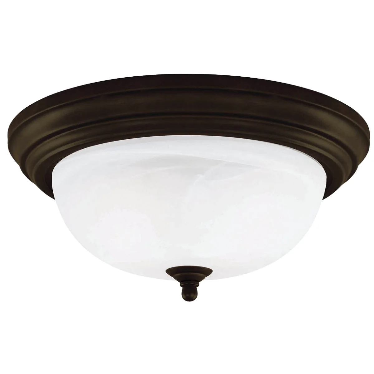 Trendy Home Impressions 11 In. Oil Rubbed Bronze Incandescent Flush Mount Ceiling Light Fixture Superior
