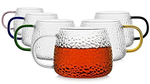 High-Performance Hammered Tea Cups 15 Fl Oz Comfortable