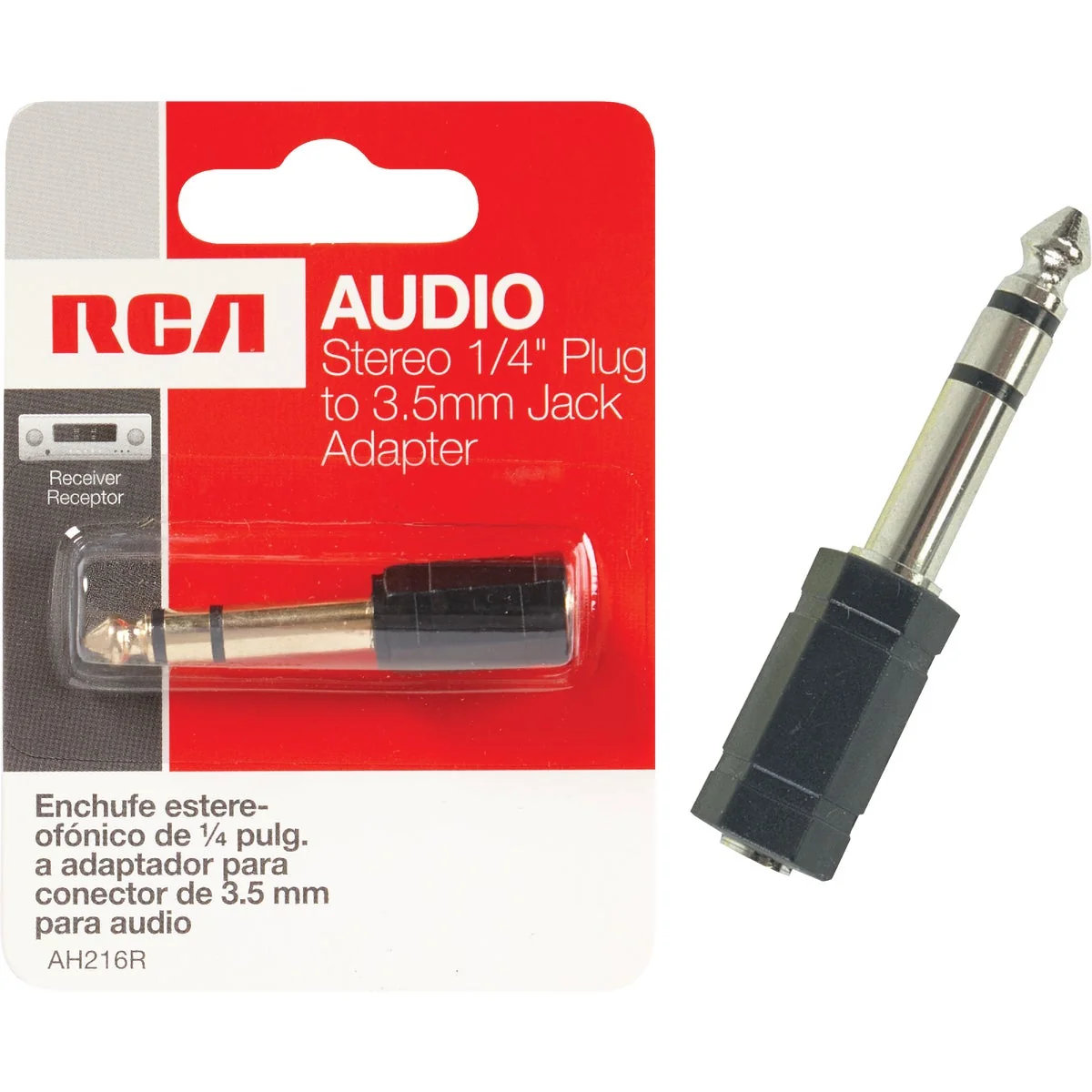 Original Design RCA 1 4 In. Plug to 3.5mm Jack Adapter Audio Adapter Healthy